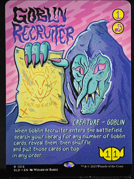 Goblin Recruiter proxy card MTG Secret Lair Drop
