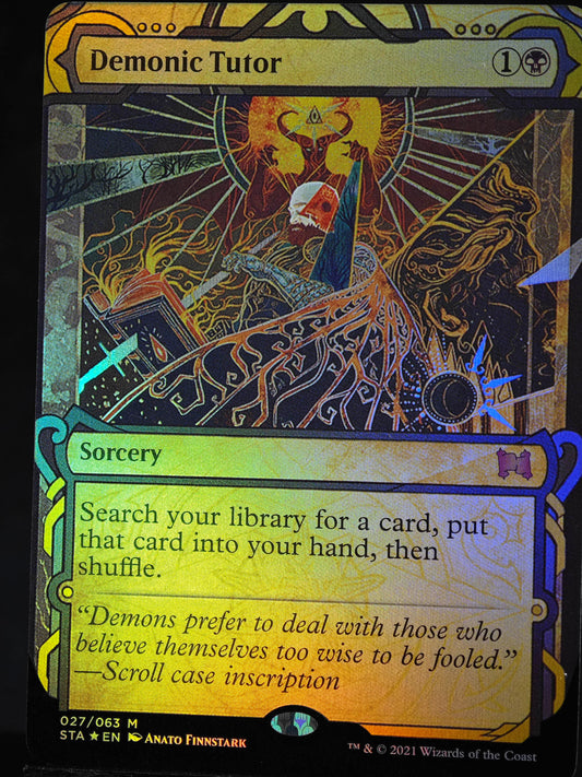 Demonic Tutor proxy card MTG Strixhaven Mystical Archive