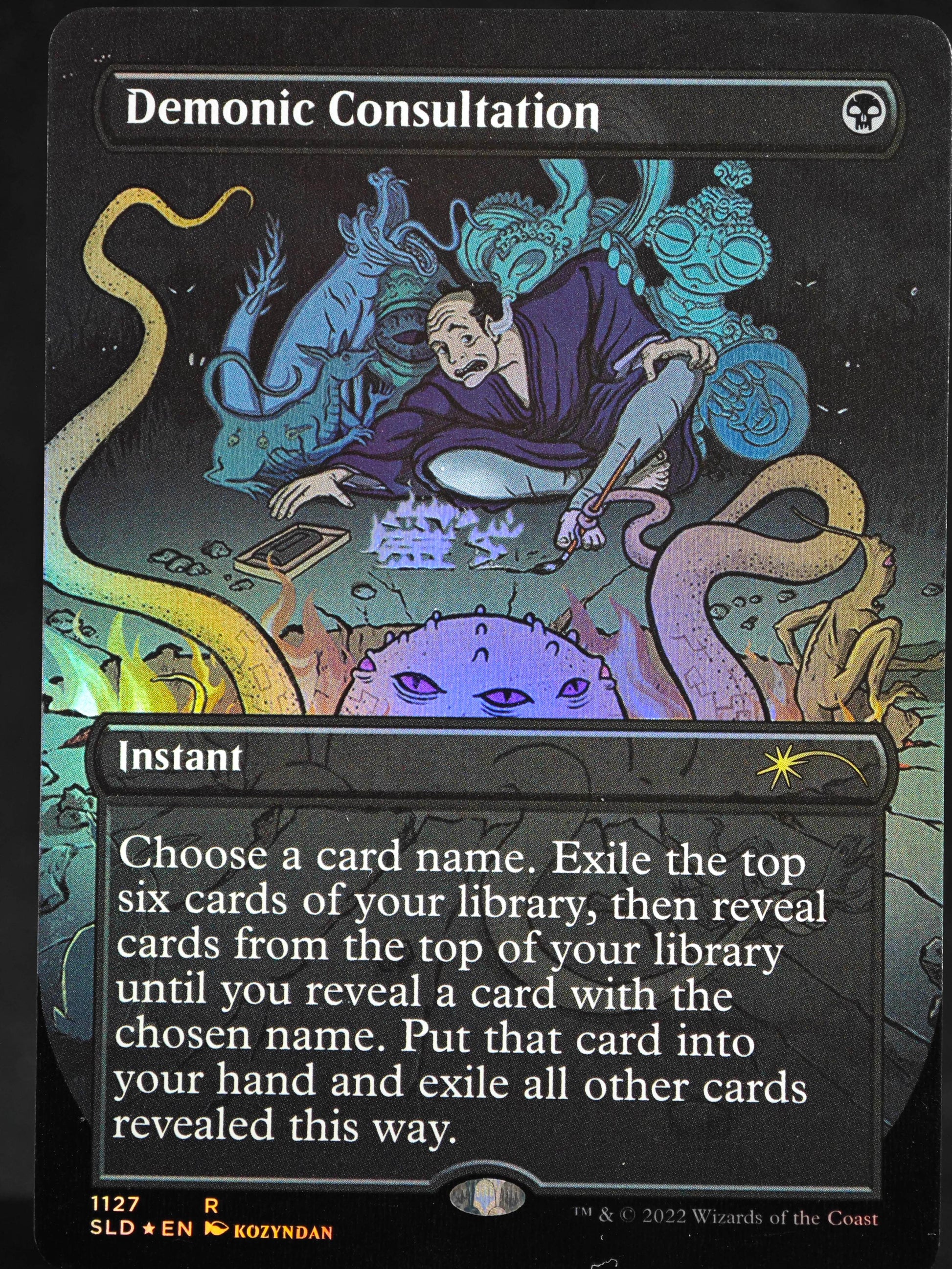 Demonic Consultation proxy card MTG Secret Lair Drop