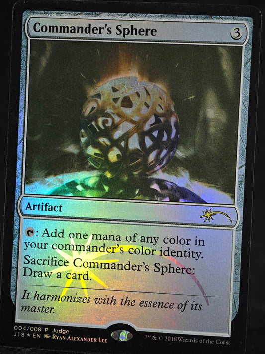 Commander's Sphere proxy card MTG Judge Gift Cards 2018