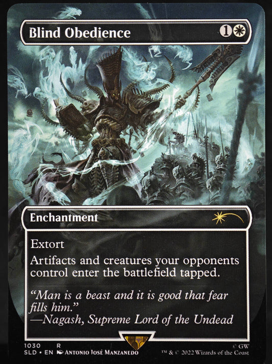 Blind Obedience proxy card MTG Secret Lair Drop