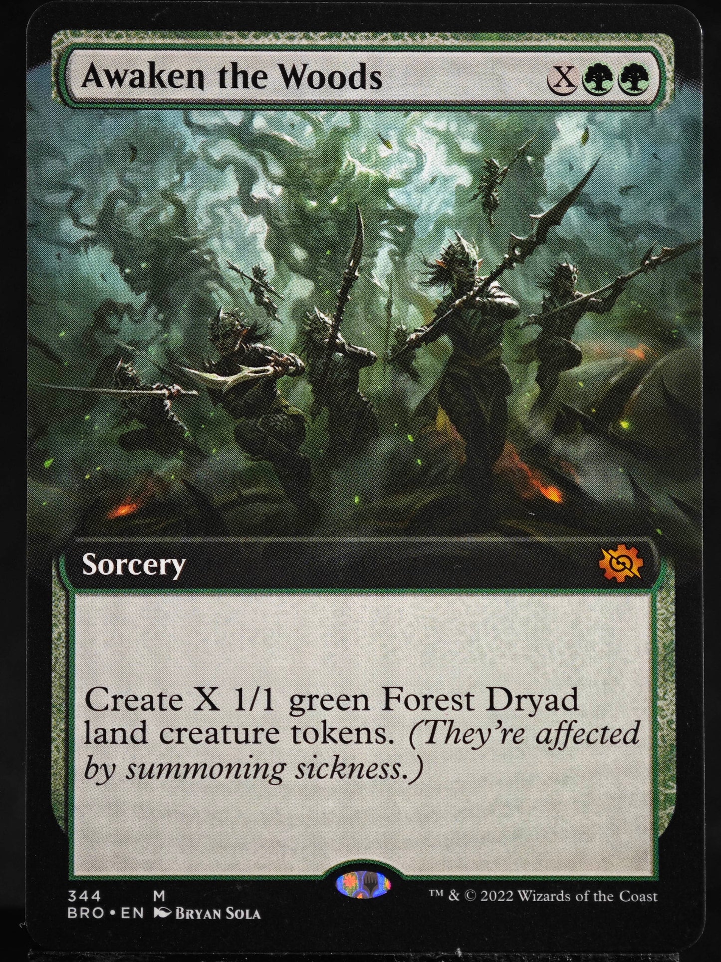 Awaken the Woods proxy card MTG The Brothers' War