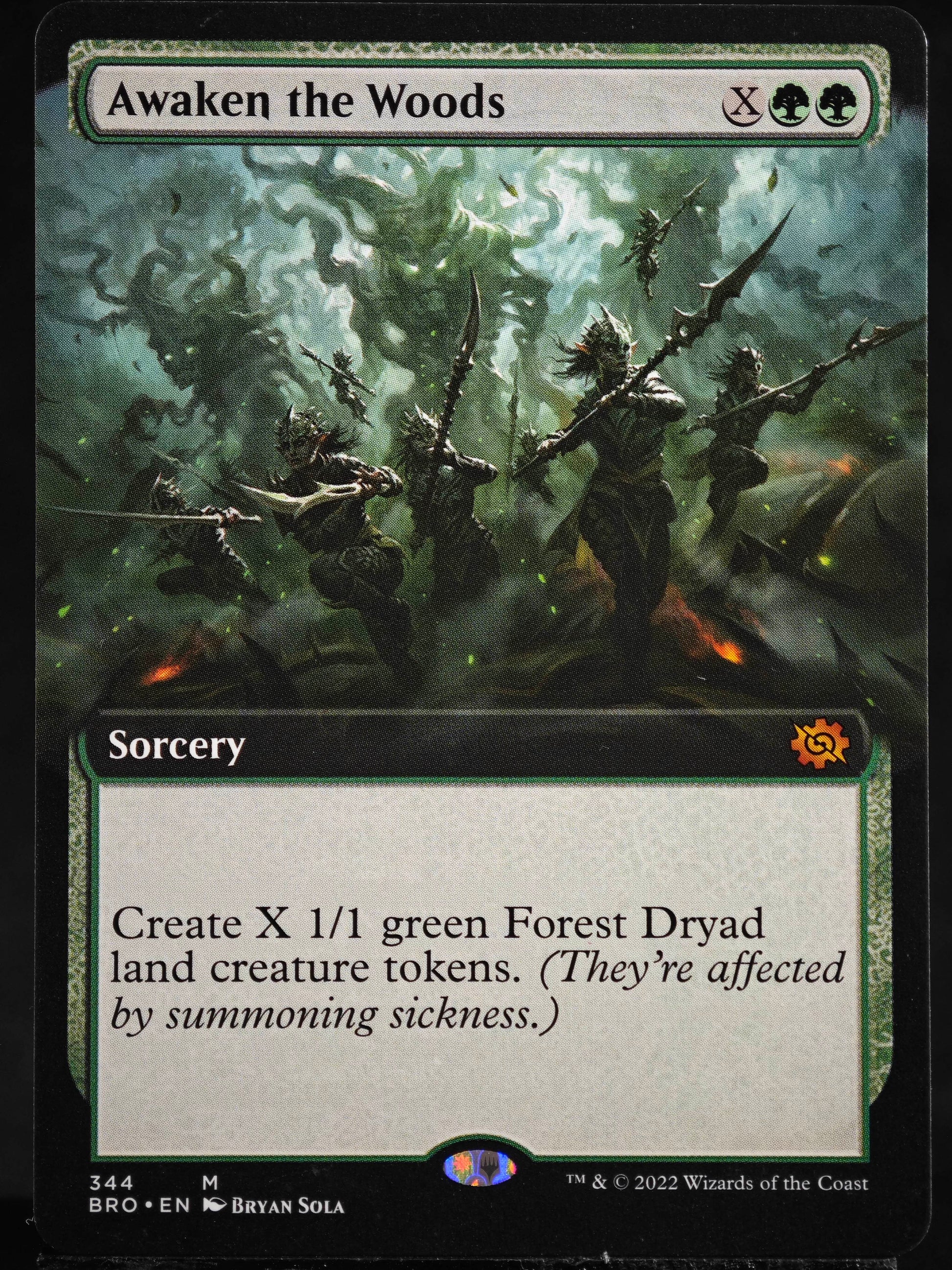 Awaken the Woods proxy card MTG The Brothers' War