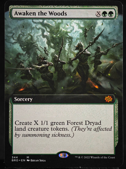 Awaken the Woods proxy card MTG The Brothers' War