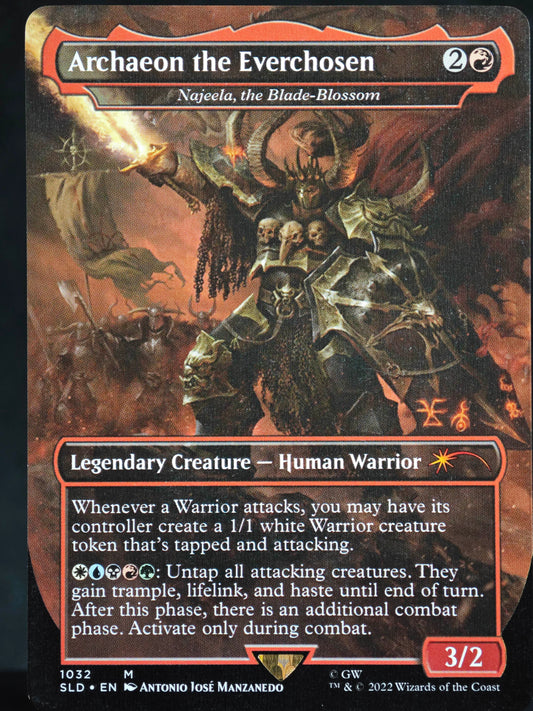 Archaeon the Everchosen // Najeela, the Blade-Blossom proxy card MTG Secret Lair Drop