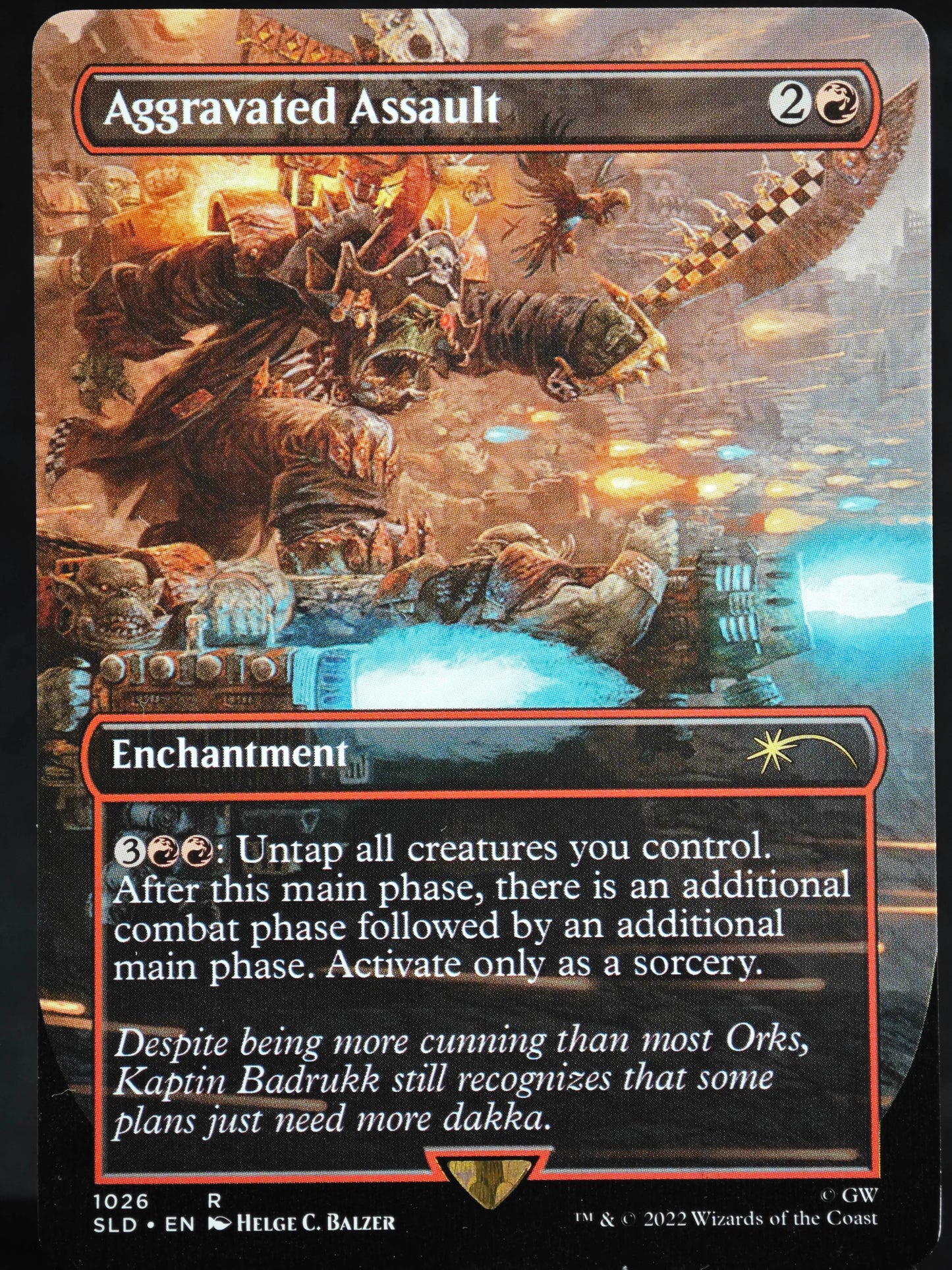 Aggravated Assault proxy card MTG Secret Lair Drop