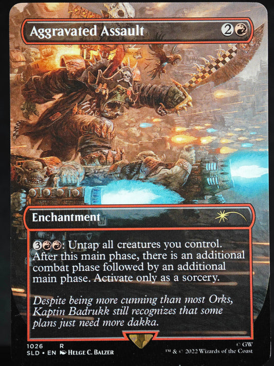 Aggravated Assault proxy card MTG Secret Lair Drop