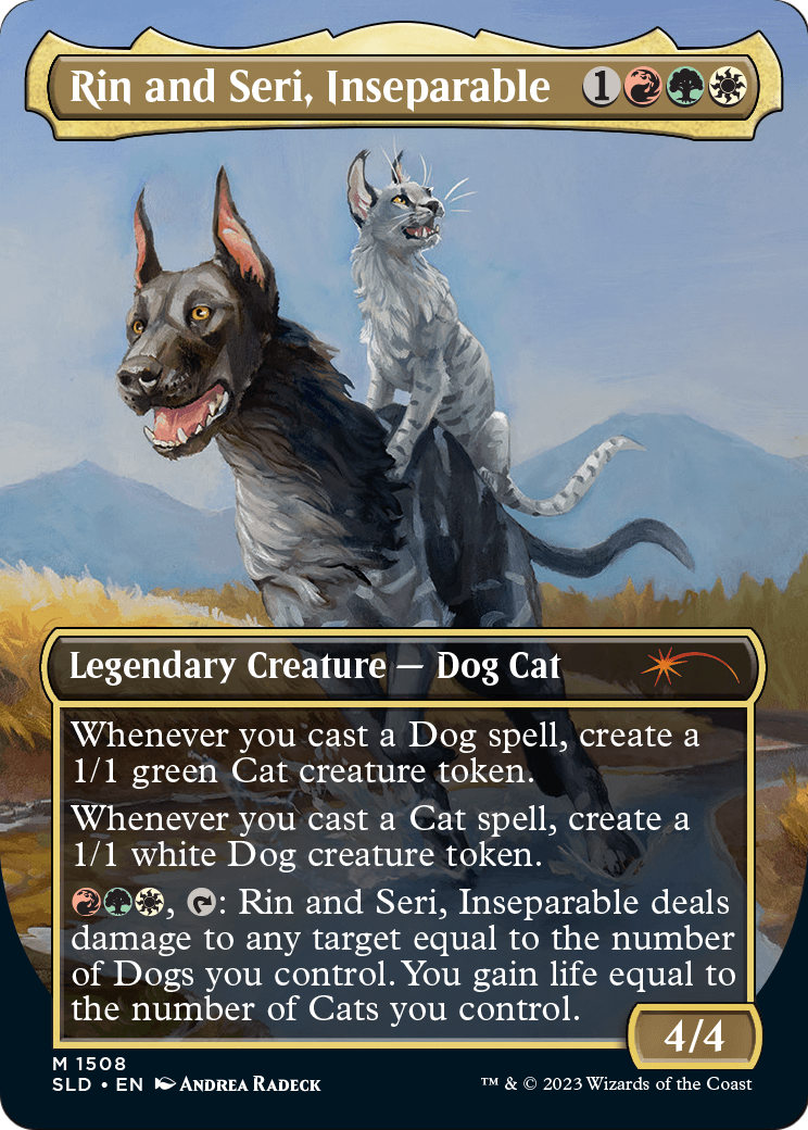 Rin and Seri, Inseparable - back face MTG proxy card