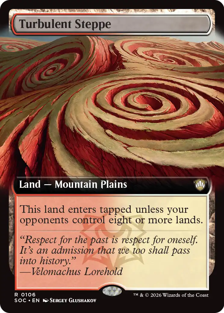 Turbulent Steppe MTG proxy card