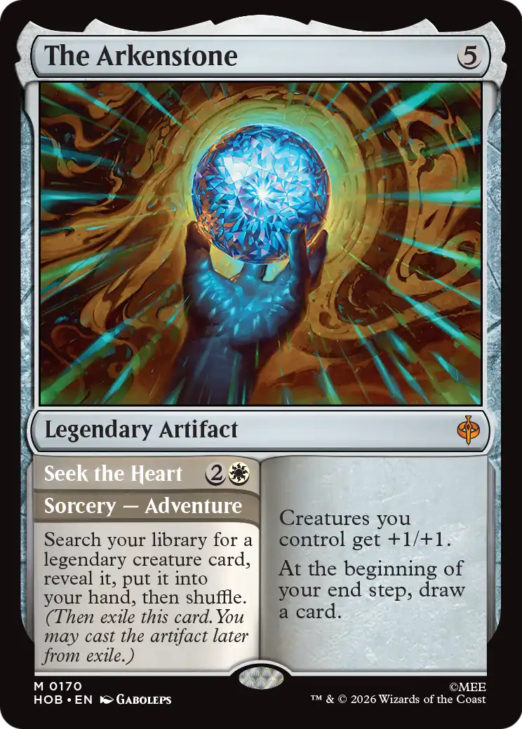 The Arkenstone // Seek the Heart MTG proxy card
