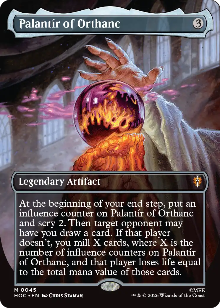 Palantír of Orthanc MTG proxy card