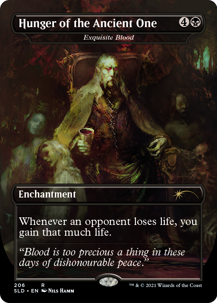 Exquisite Blood “Hunger of the Ancient One” MTG proxy card