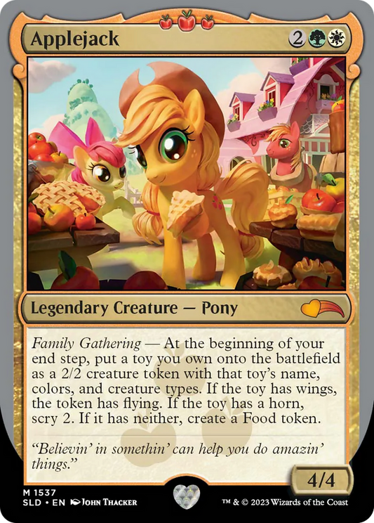 Applejack MTG proxy card
