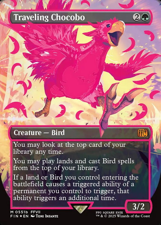 Traveling Chocobo proxy card MTG Final Fantasy