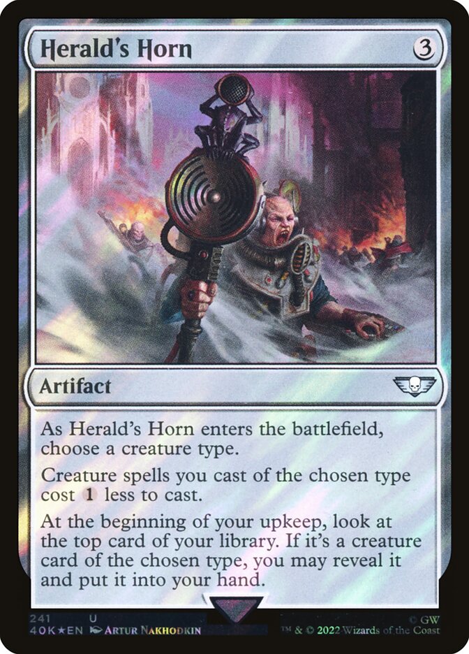 Herald's Horn MTG proxy card