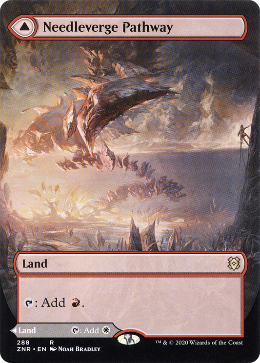 Needleverge Pathway // Pillarverge Pathway MTG proxy card