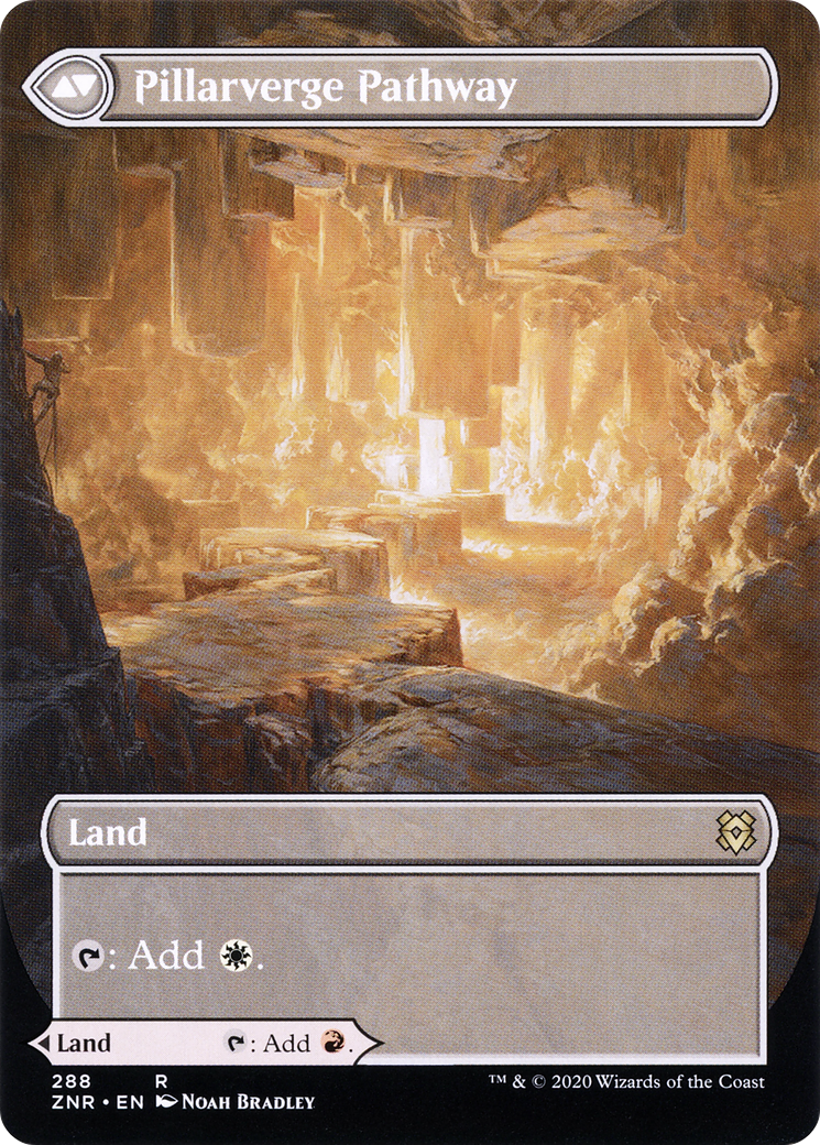 Pillarverge Pathway - back face MTG proxy card