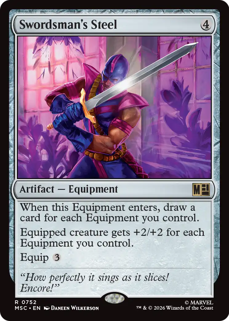 Swordsman's Steel MTG proxy card