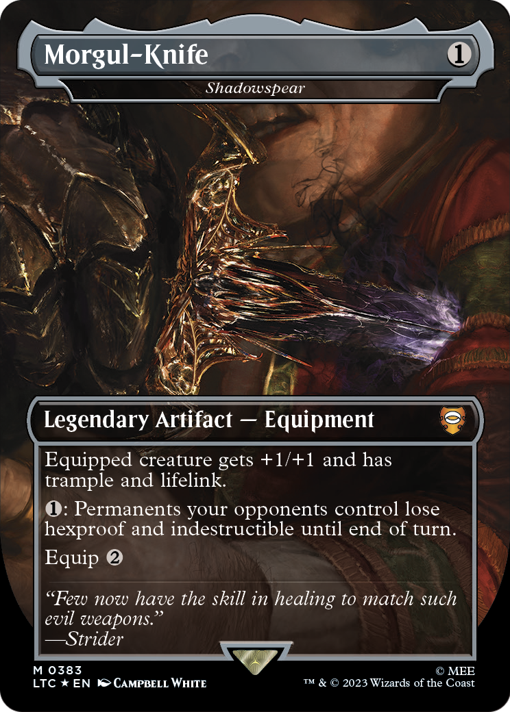 Shadowspear “Morgul-Knife” MTG proxy card