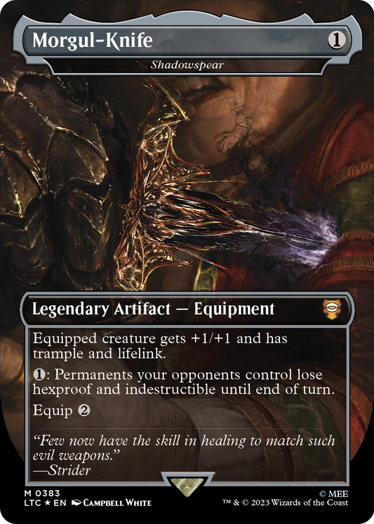 Shadowspear “Morgul-Knife” MTG proxy card