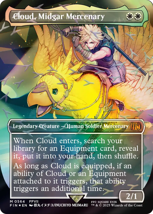 Cloud, Midgar Mercenary MTG proxy card