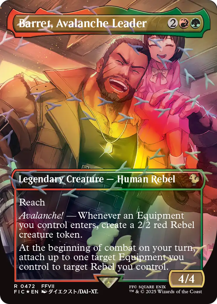 Barret, Avalanche Leader MTG proxy card
