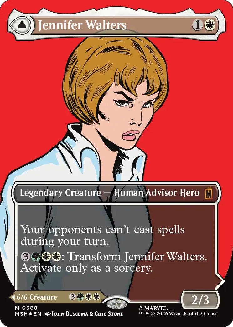 Jennifer Walters // The Sensational She-Hulk MTG proxy card