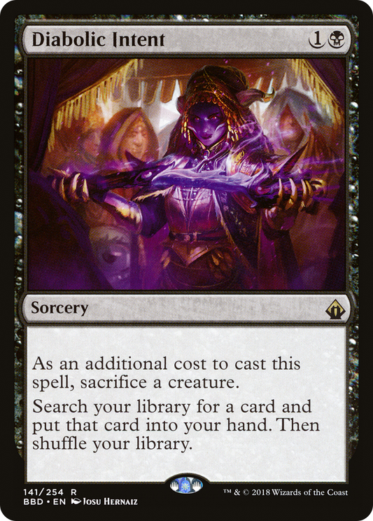 Diabolic Intent MTG proxy card