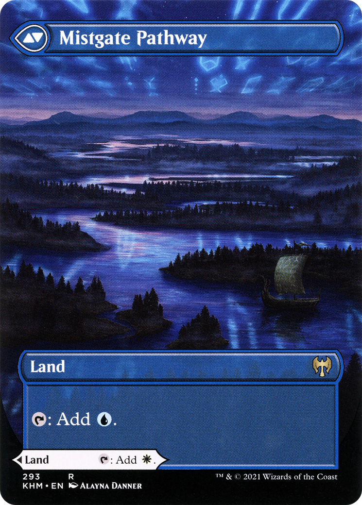 Mistgate Pathway - back face MTG proxy card
