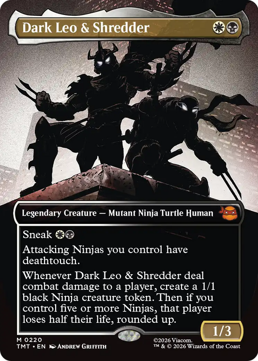 Dark Leo & Shredder MTG proxy card