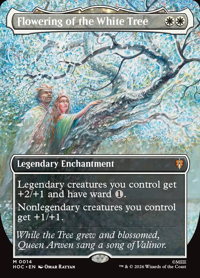 Flowering of the White Tree MTG proxy card
