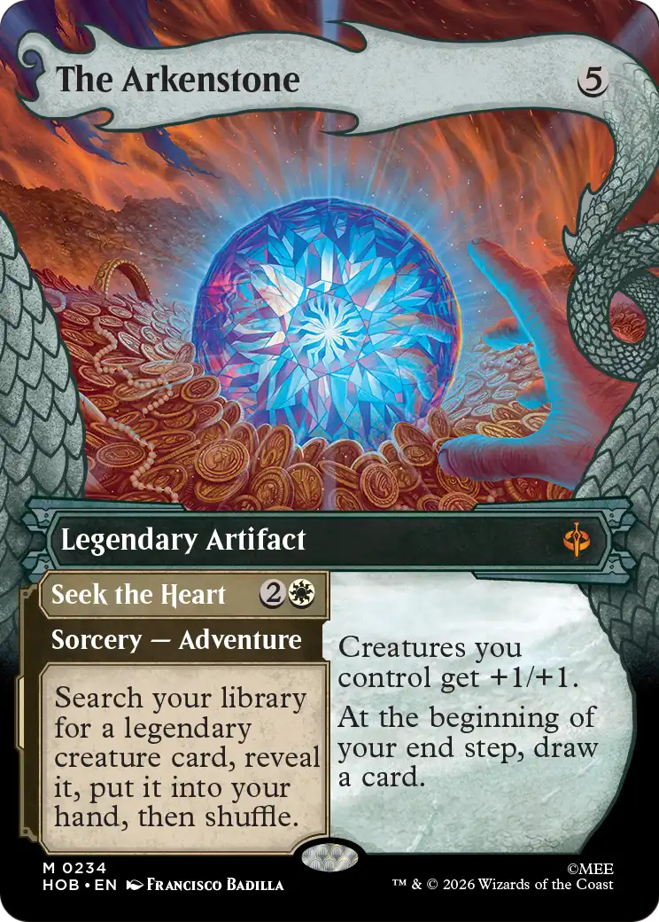 The Arkenstone // Seek the Heart MTG proxy card