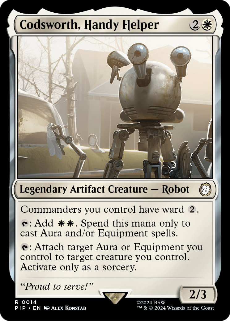 Codsworth, Handy Helper MTG proxy card