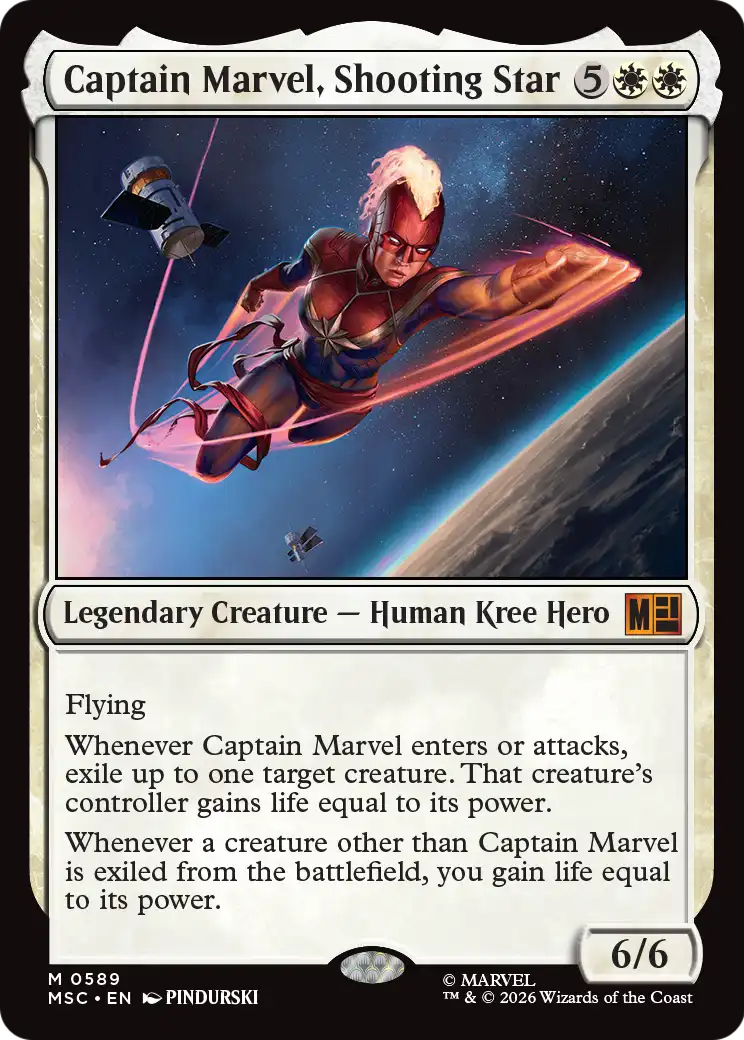 Captain Marvel, Shooting Star MTG proxy card