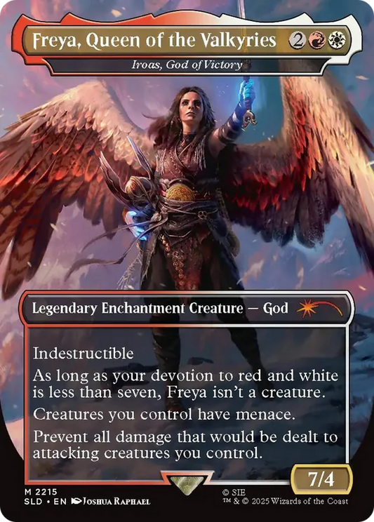 Iroas, God of Victory “Freya, Queen of the Valkyries” MTG proxy card