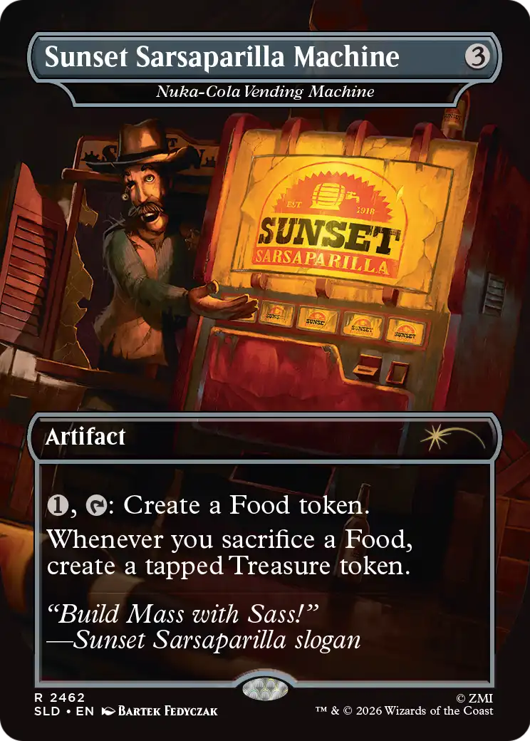 Nuka-Cola Vending Machine “Sunset Sarsaparilla Machine” MTG proxy card