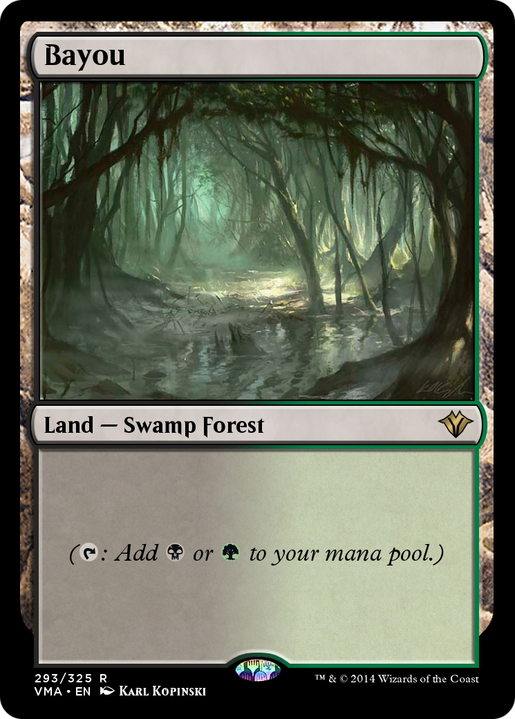 Bayou MTG proxy card