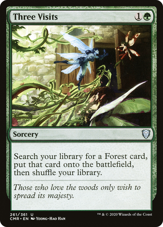 Three Visits MTG proxy card