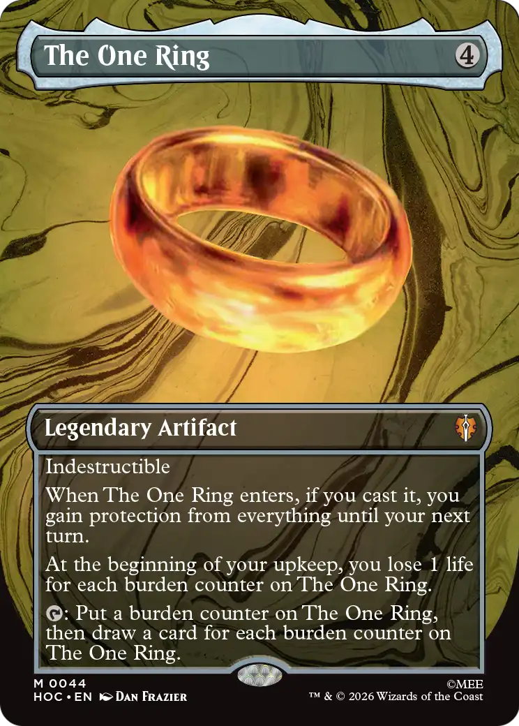 The One Ring MTG proxy card