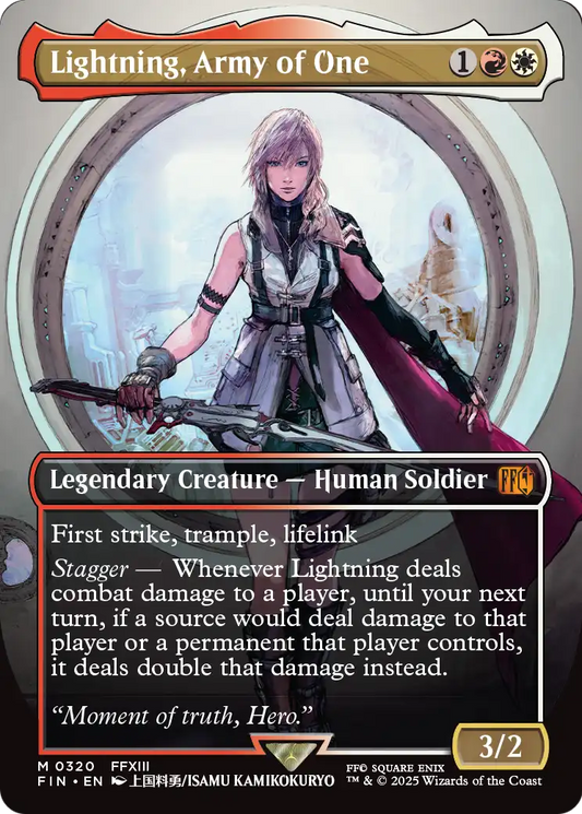 Lightning, Army of One MTG proxy card