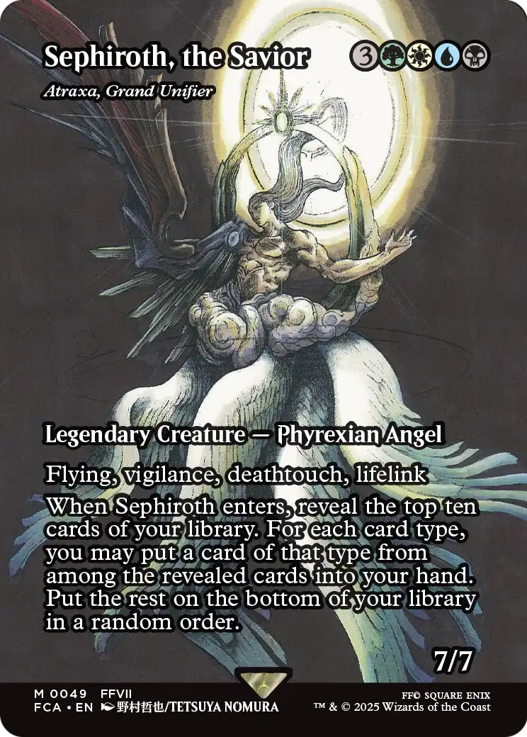 Atraxa, Grand Unifier “Sephiroth, the Savior” MTG proxy card