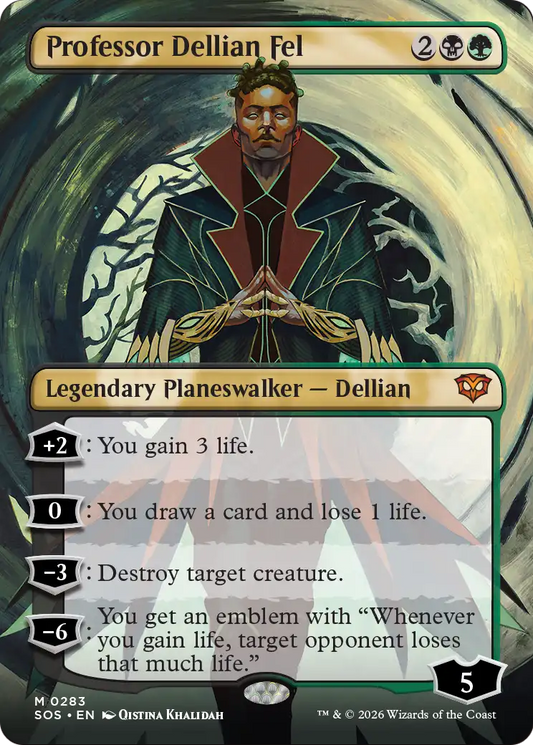 Professor Dellian Fel MTG proxy card