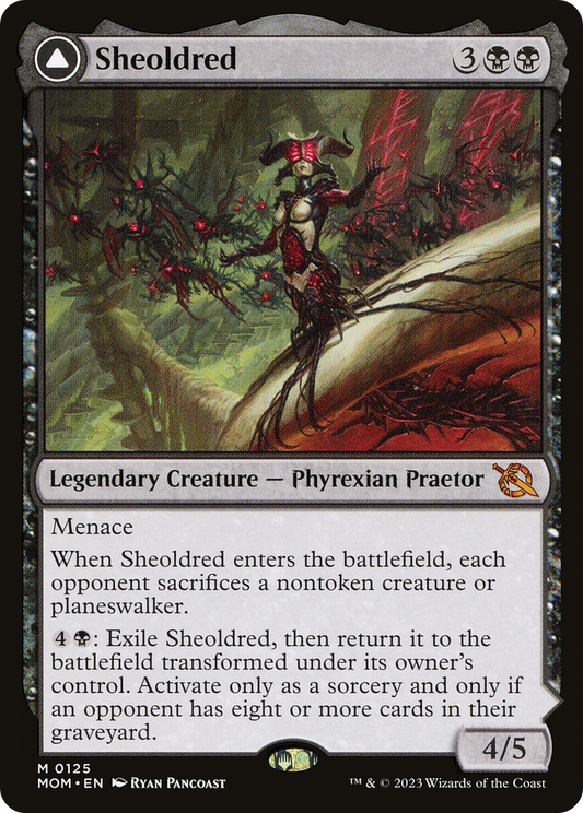 Sheoldred // The True Scriptures MTG proxy card