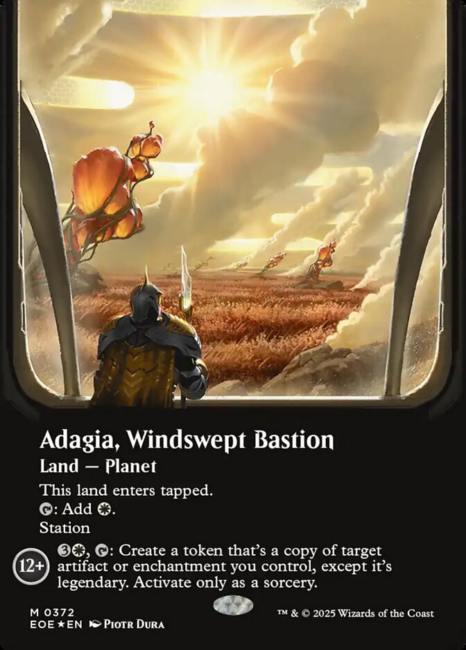 Adagia, Windswept Bastion MTG proxy card
