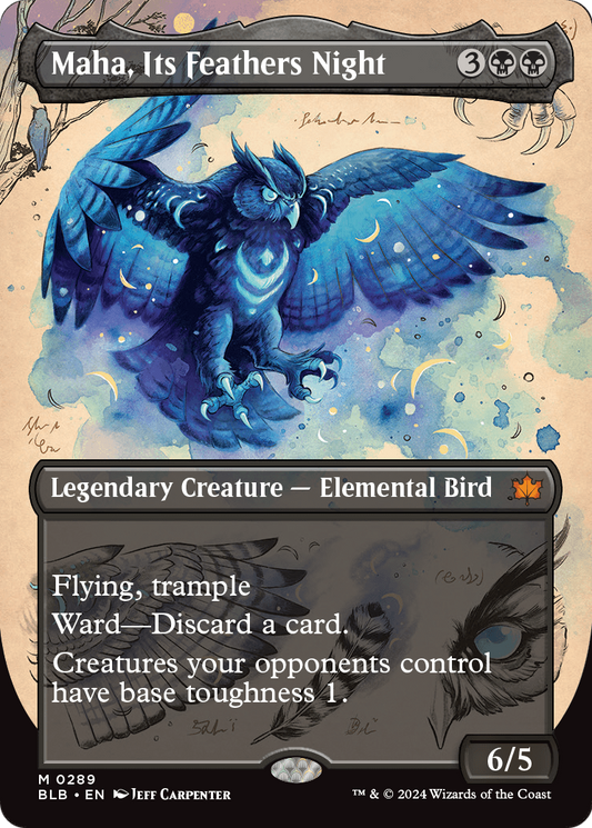 Maha, Its Feathers Night MTG proxy card