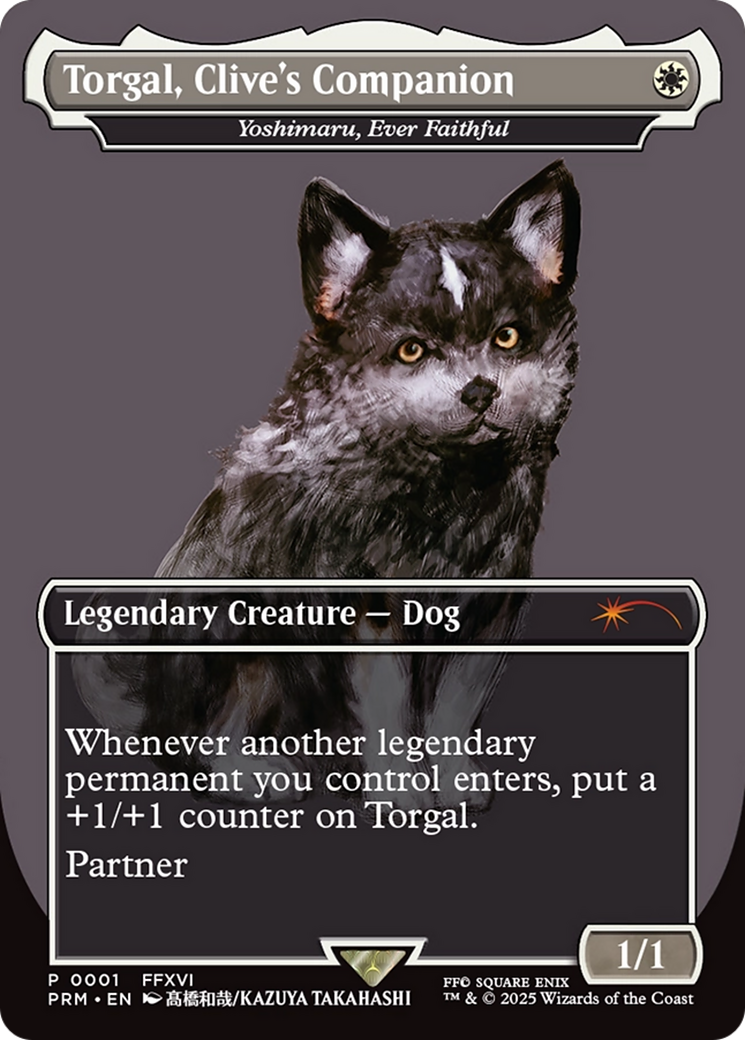 Yoshimaru, Ever Faithful “Torgal, Clive's Companion” MTG proxy card
