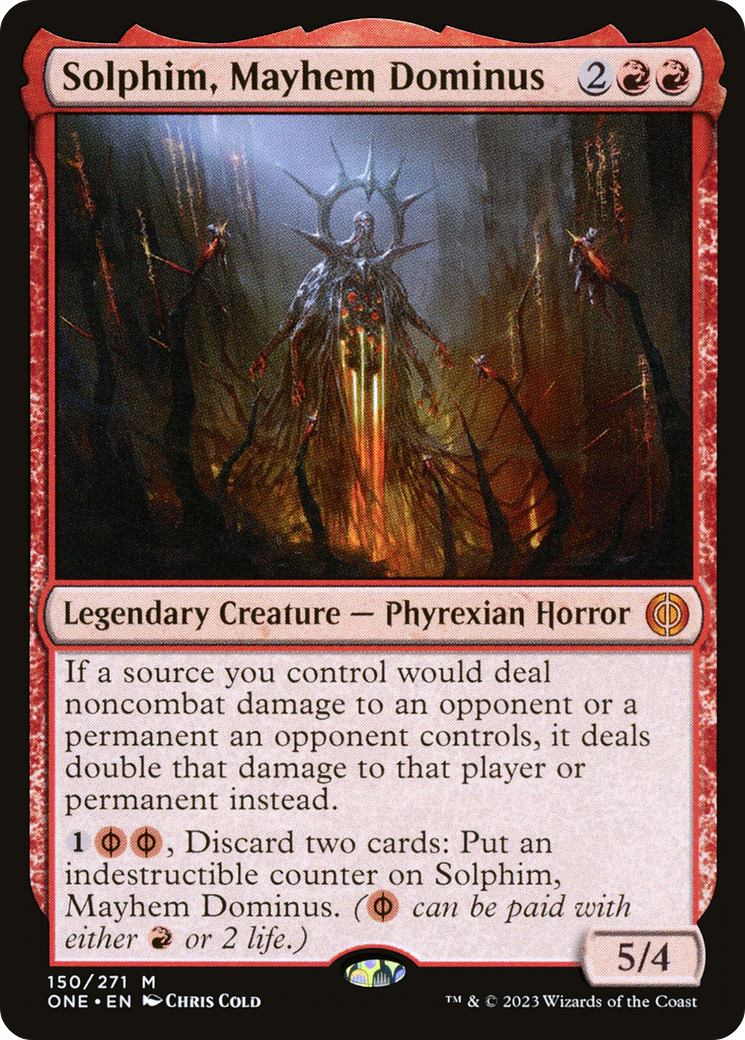 Solphim, Mayhem Dominus MTG proxy card
