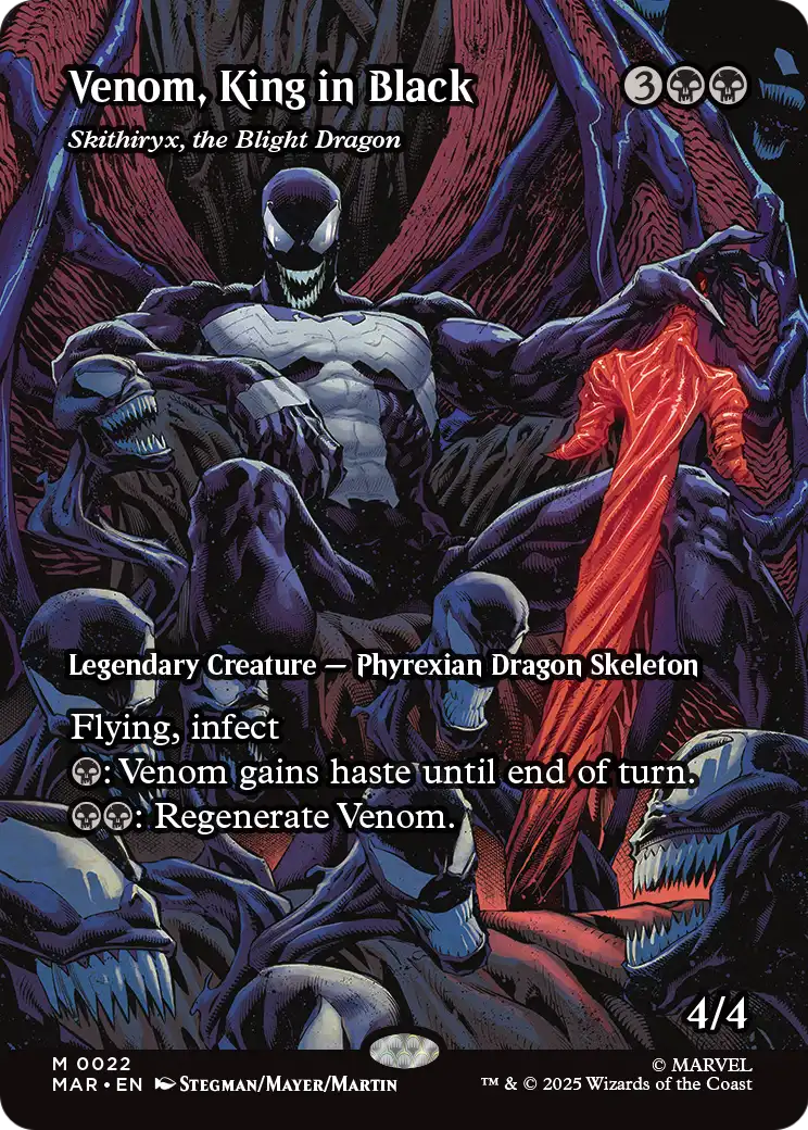 Skithiryx, the Blight Dragon “Venom, King in Black” MTG proxy card