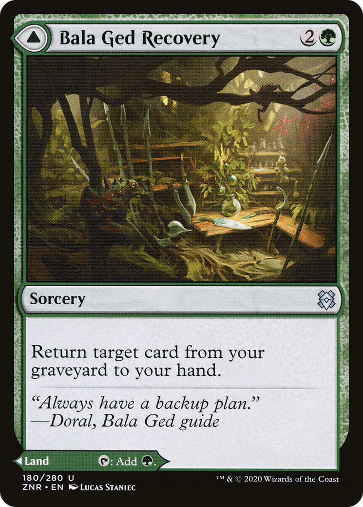 Bala Ged Recovery // Bala Ged Sanctuary MTG proxy card
