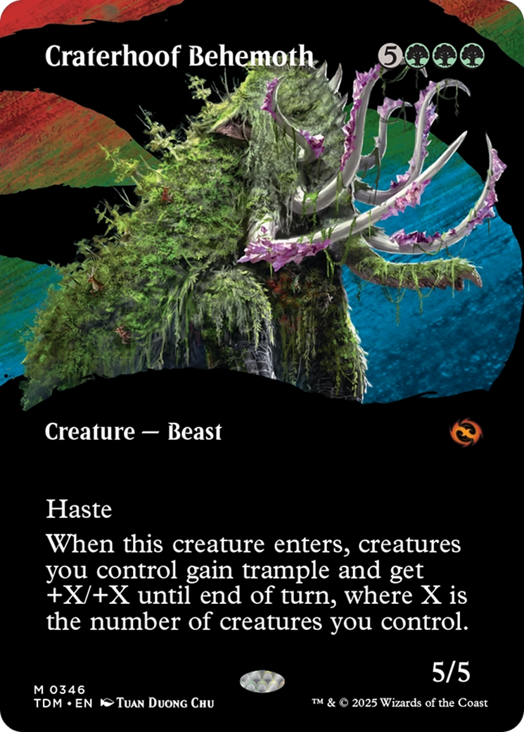Craterhoof Behemoth MTG proxy card